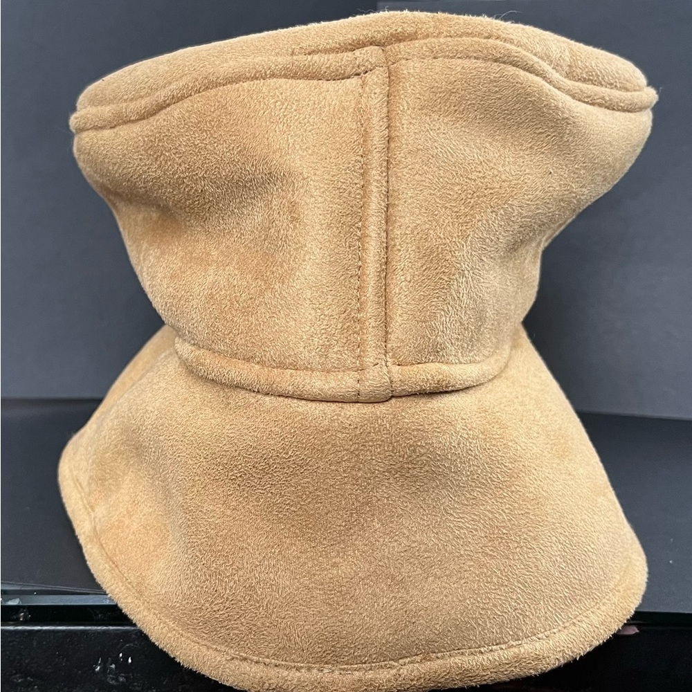 Betmar Tan Suede Bucket Hat